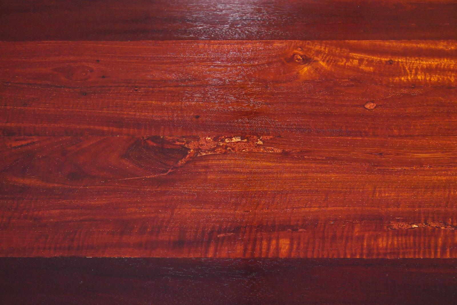 Bespoke Table Wood Base, Reclaimed Makha Tae Wood, by P. Tendercool 'Instock' For Sale 5