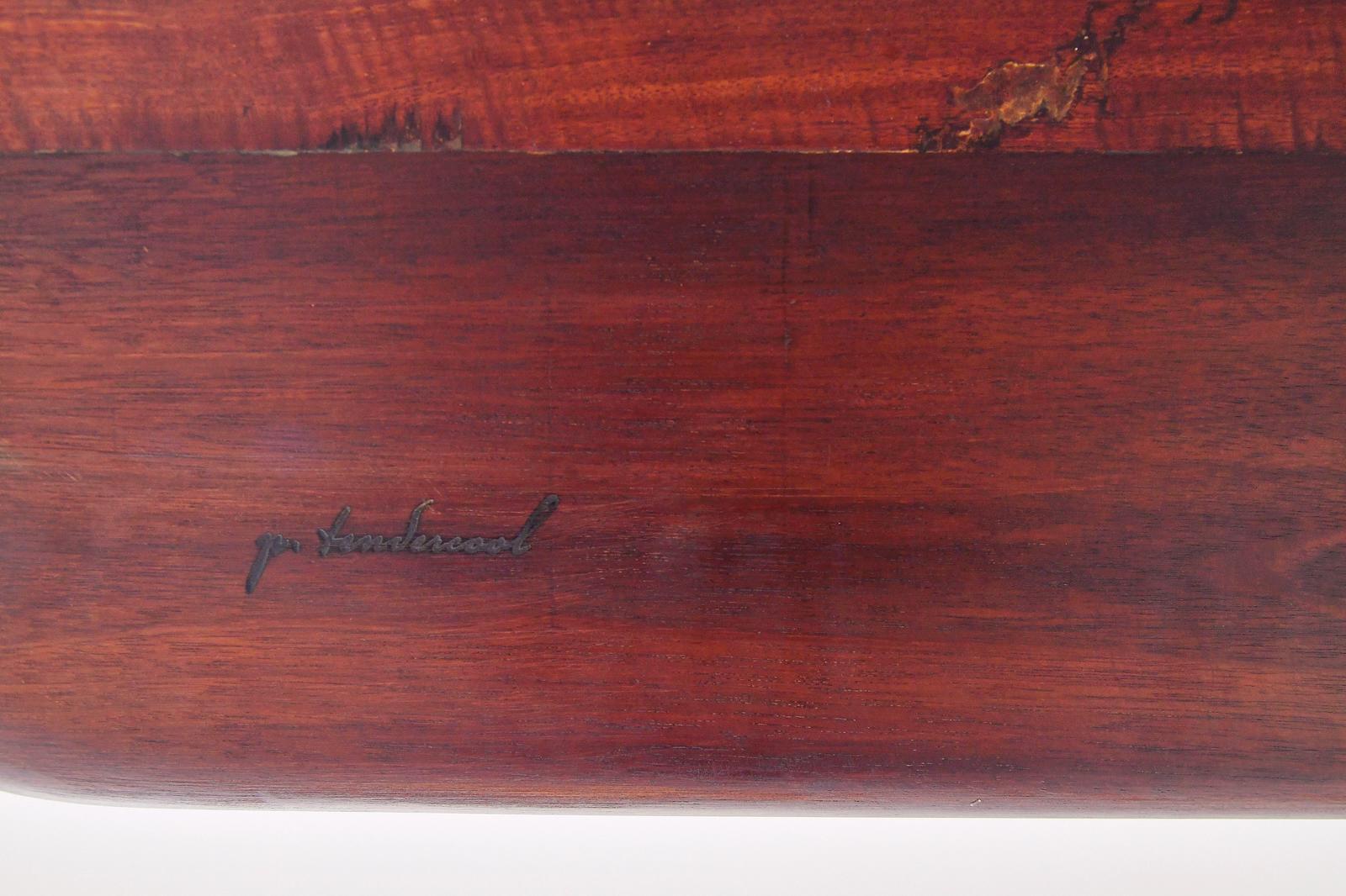 Bespoke Table Wood Base, Reclaimed Makha Tae Wood, by P. Tendercool 'Instock' For Sale 6