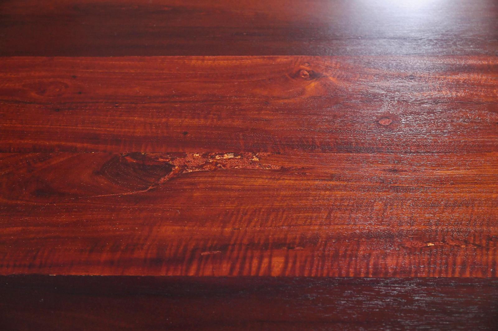 Bespoke Table Wood Base, Reclaimed Makha Tae Wood, by P. Tendercool 'Instock' For Sale 10