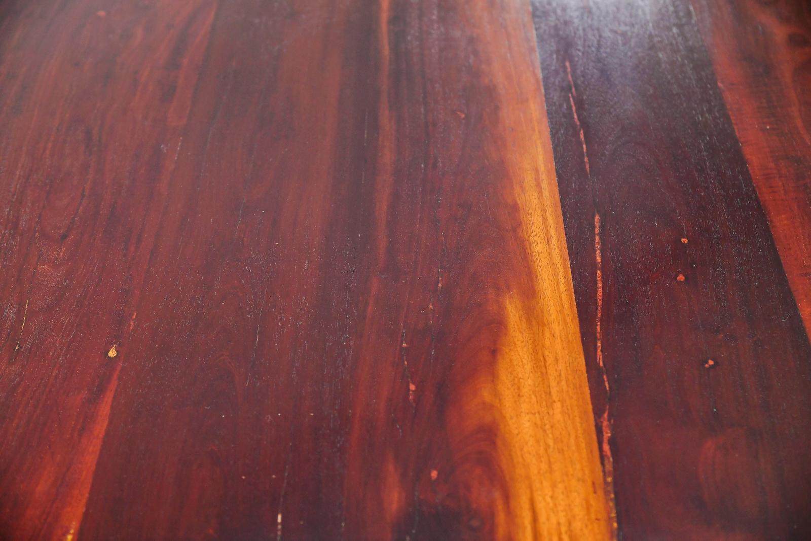 Bespoke Table Wood Base, Reclaimed Makha Tae Wood, by P. Tendercool 'Instock' For Sale 11