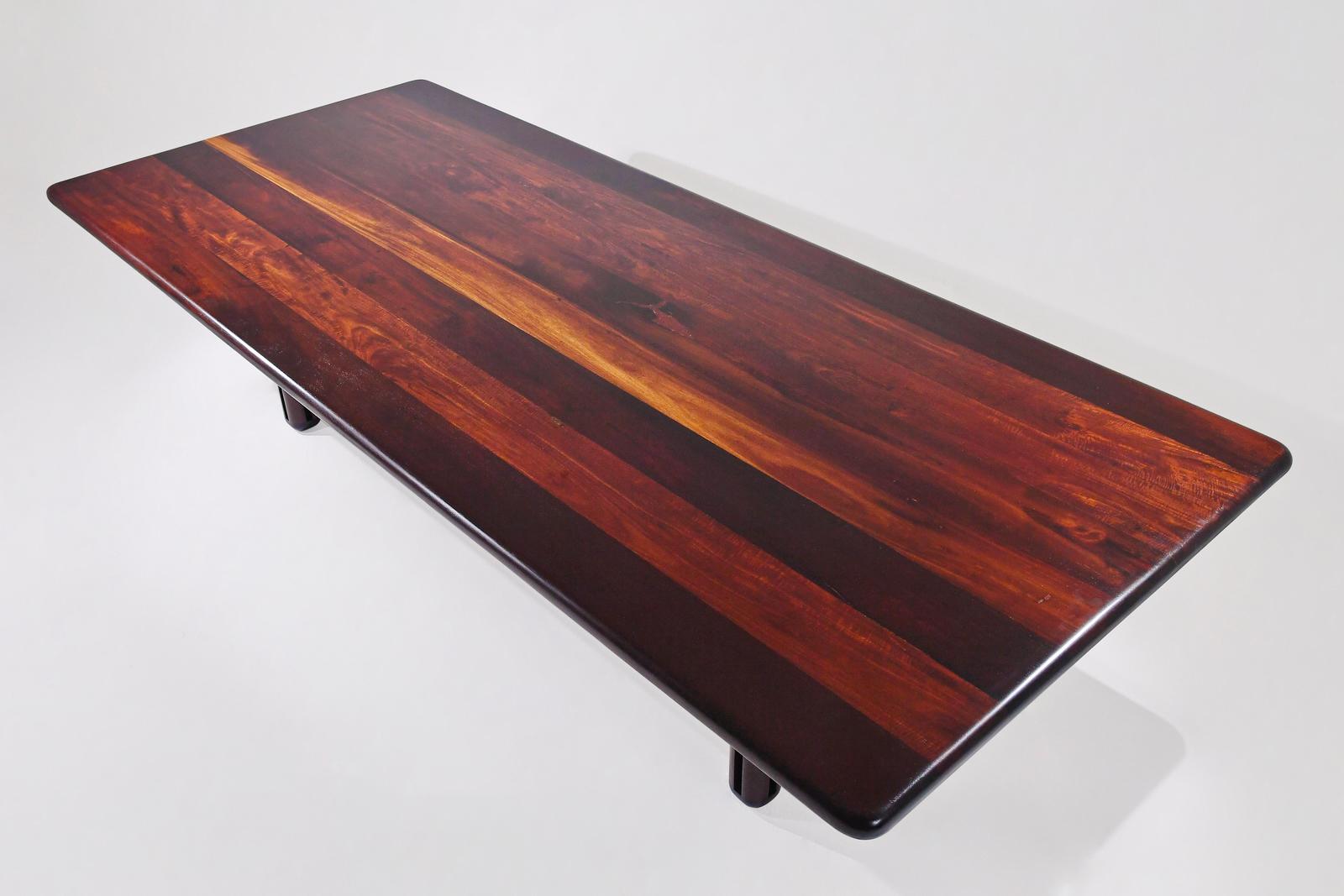 Bespoke Table Wood Base, Reclaimed Makha Tae Wood, by P. Tendercool 'Instock' For Sale 12