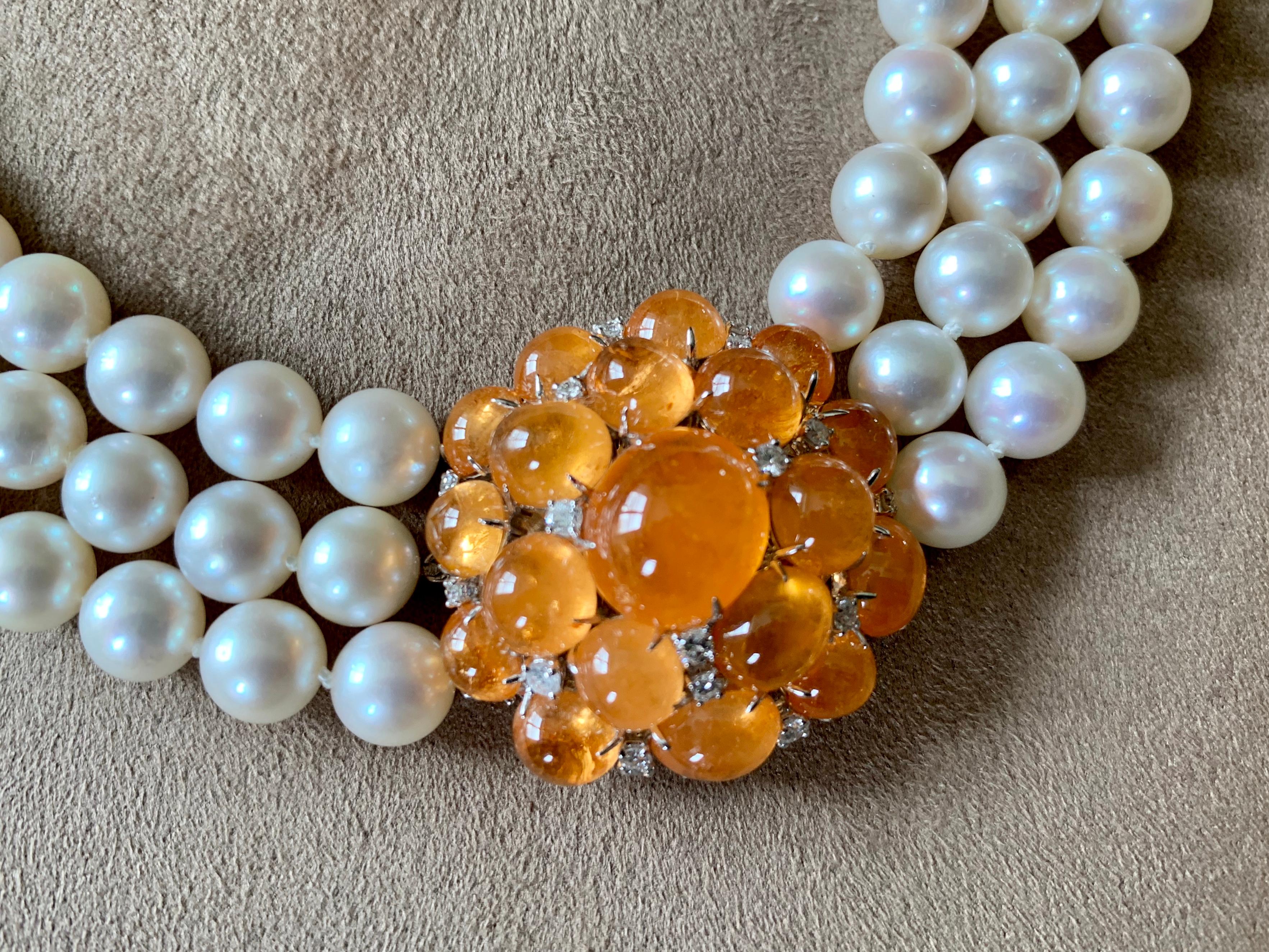mandarin cultured pearls