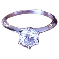 Bespoke Tiffany Style solitaire ring 1.05ct