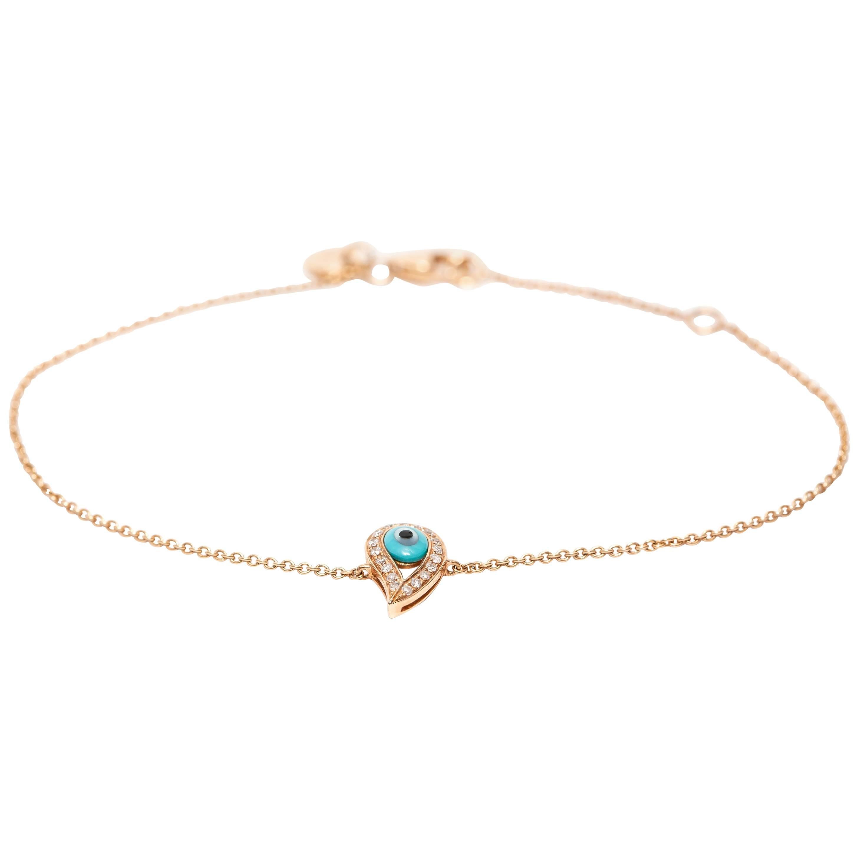 Bracciale su misura Tresor Paris con diamanti tondi e brillanti in oro rosa 18 Kt in vendita