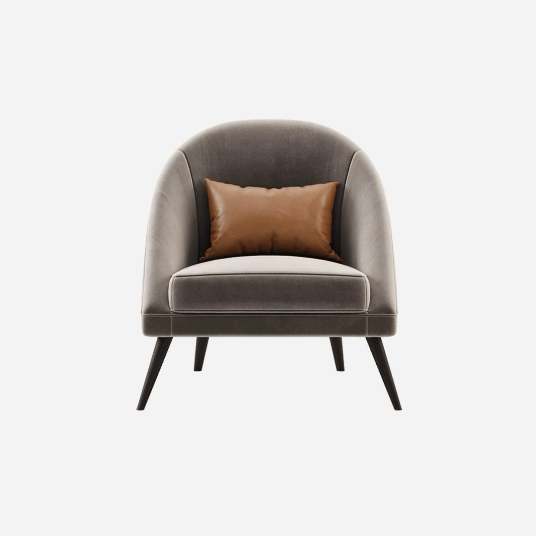 Hand-Crafted Bespoke Upholstery Lounge Chair In Classic Silhouettes For Sale