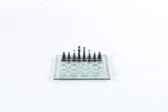 Bespoke Vintage Artisan Glass Chess Set with board and pieces  *Free Shipping