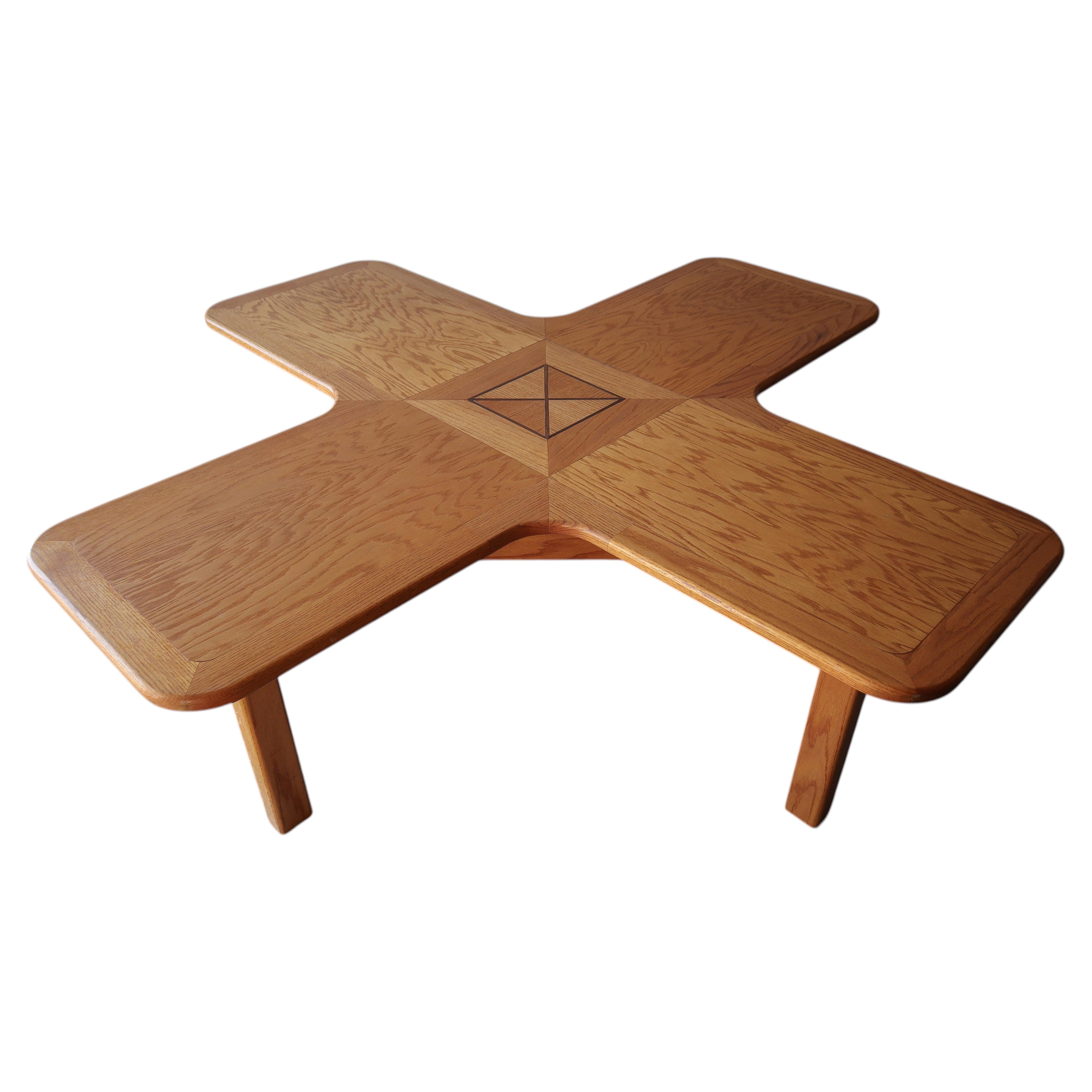 Bespoke Vintage Craftsman Oak Center Table