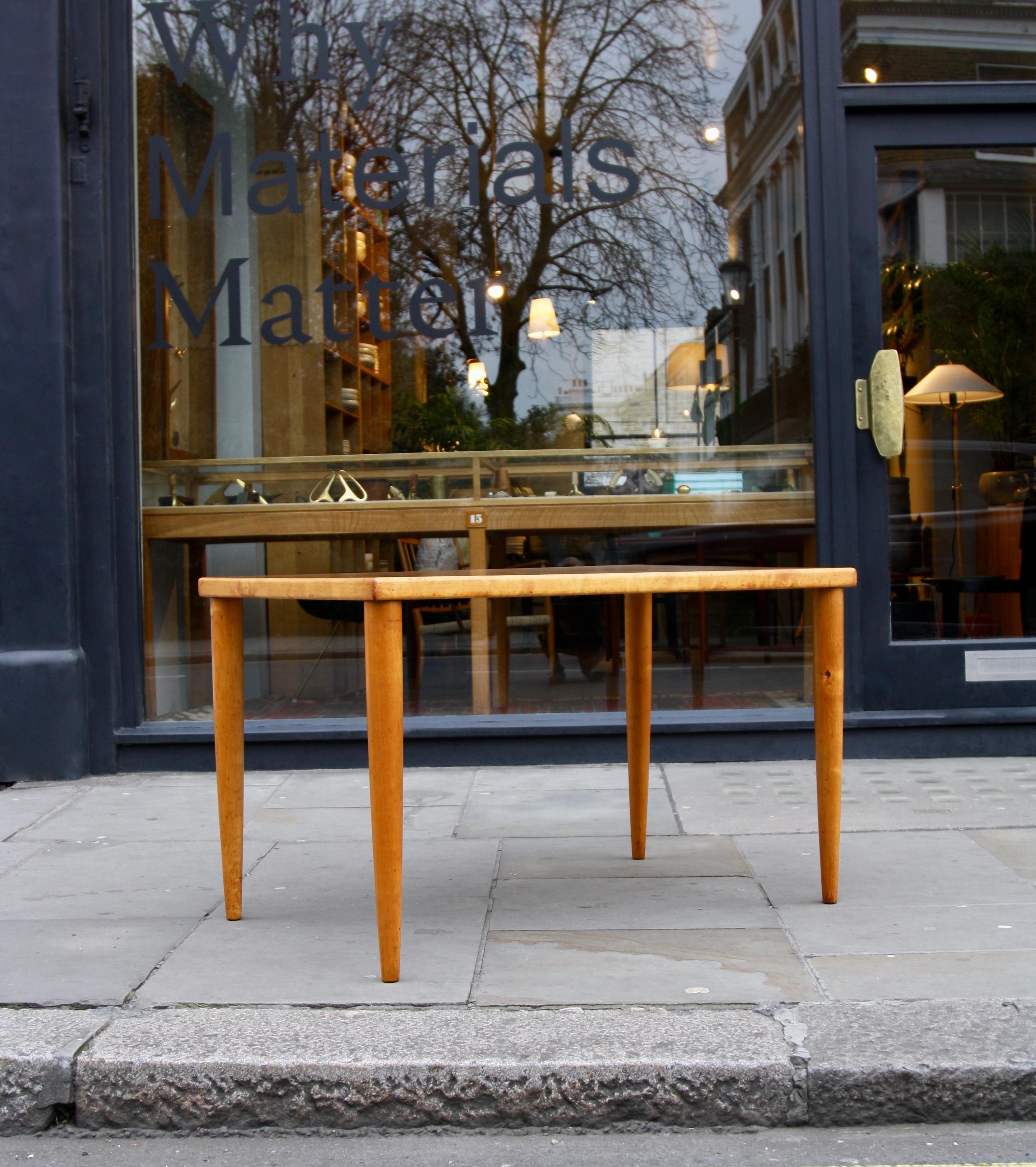 Mid-20th Century Bespoke Vintage Ilmari Tapiovaari 1950s Birch & Linoleum Top Desk by Laukaan Puu