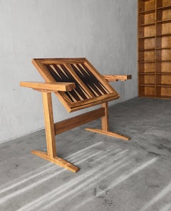 Bespoke Vintage Zebra Wood Multi Game Flip Table