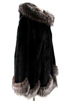 Bespoke Visone Mink Fur Hooded Coat 12