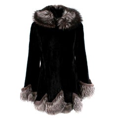 Bespoke Visone Mink Fur Hooded Coat 12