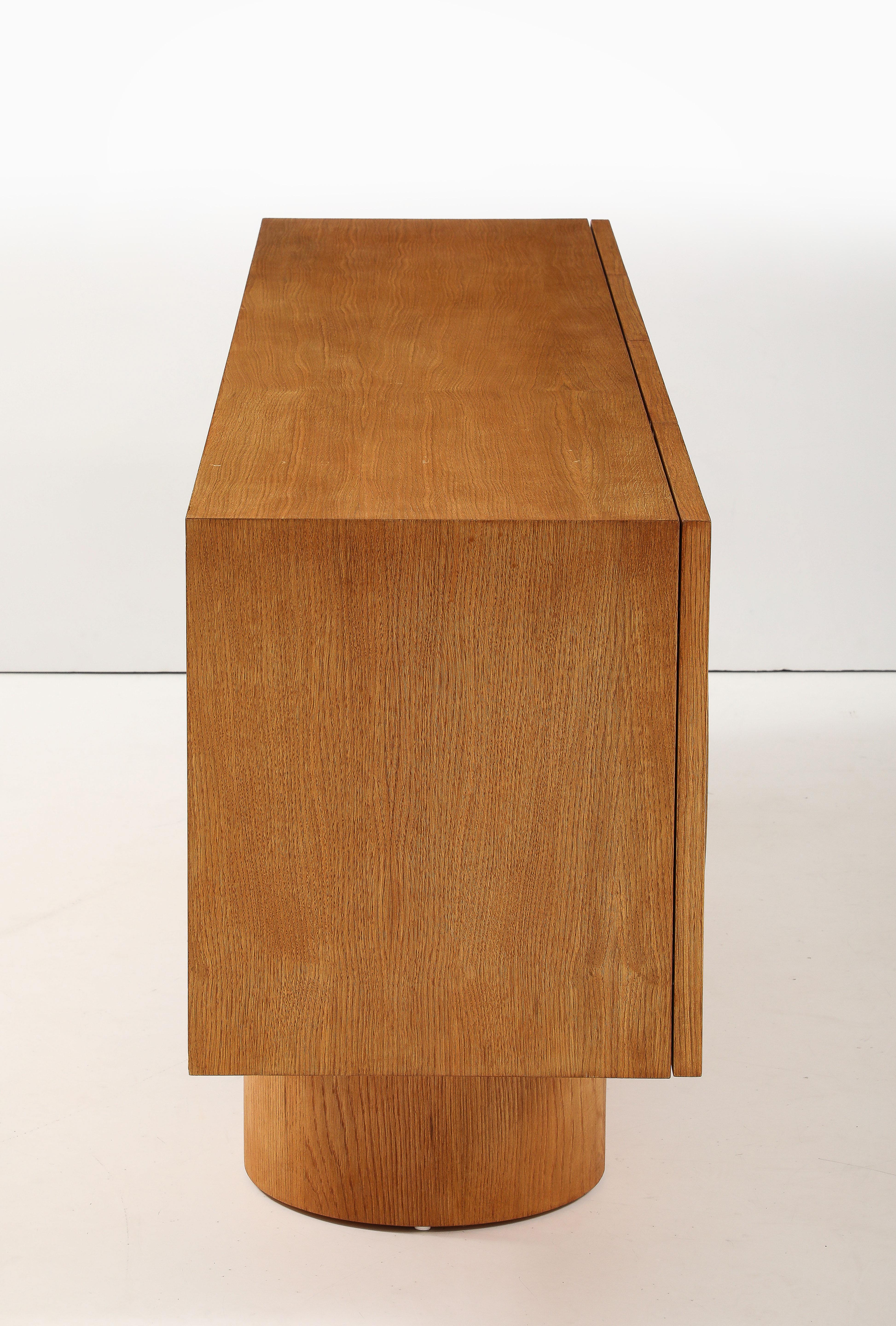 Buffet ou crédence géométrique en Oak Oak blanc sur mesure, Italie en vente 1
