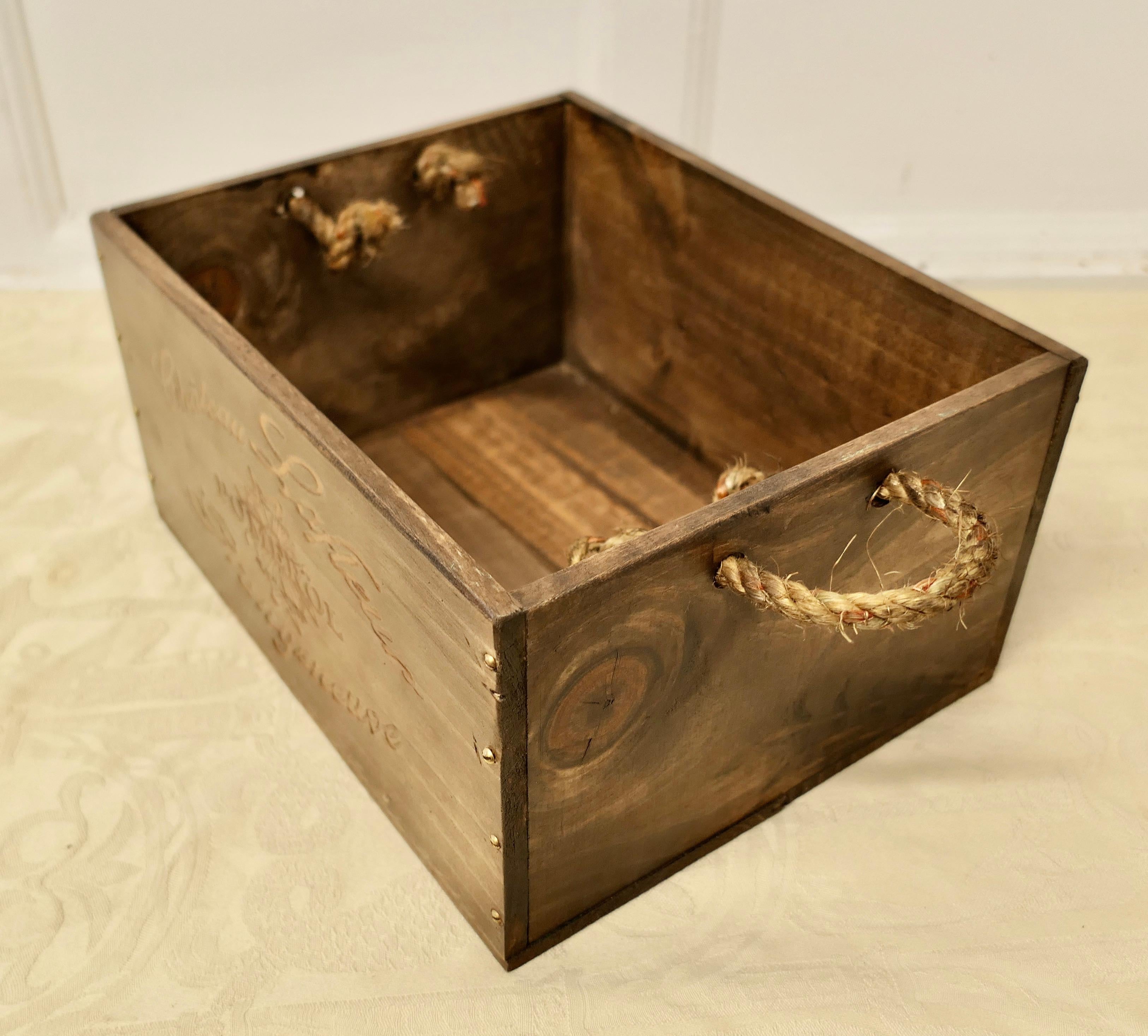 Contemporary  Bespoke Wine Box Gift Box, Tidy, Hamper, Container  This attractive piece can b For Sale