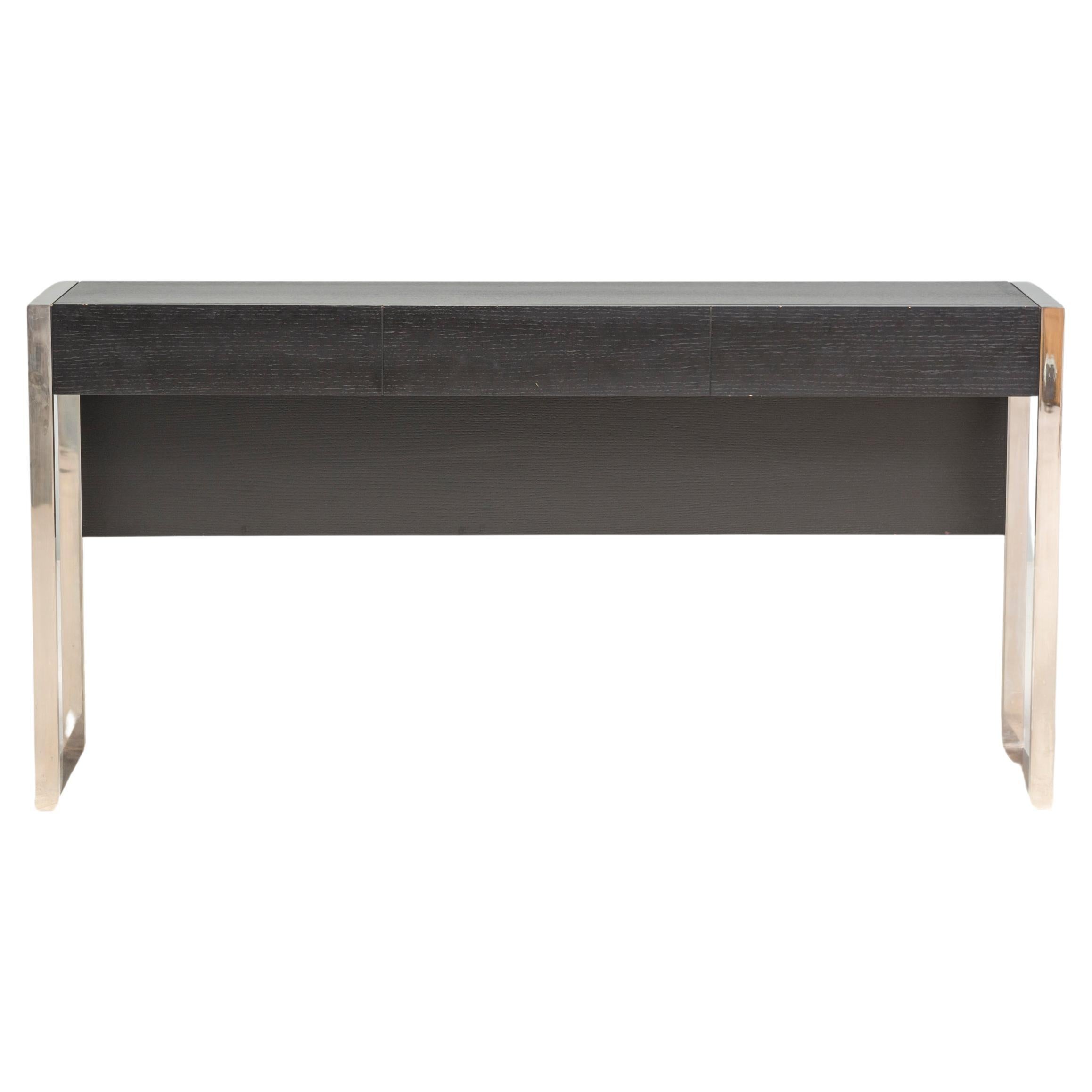 Bespoke Wood And Steel Console Table