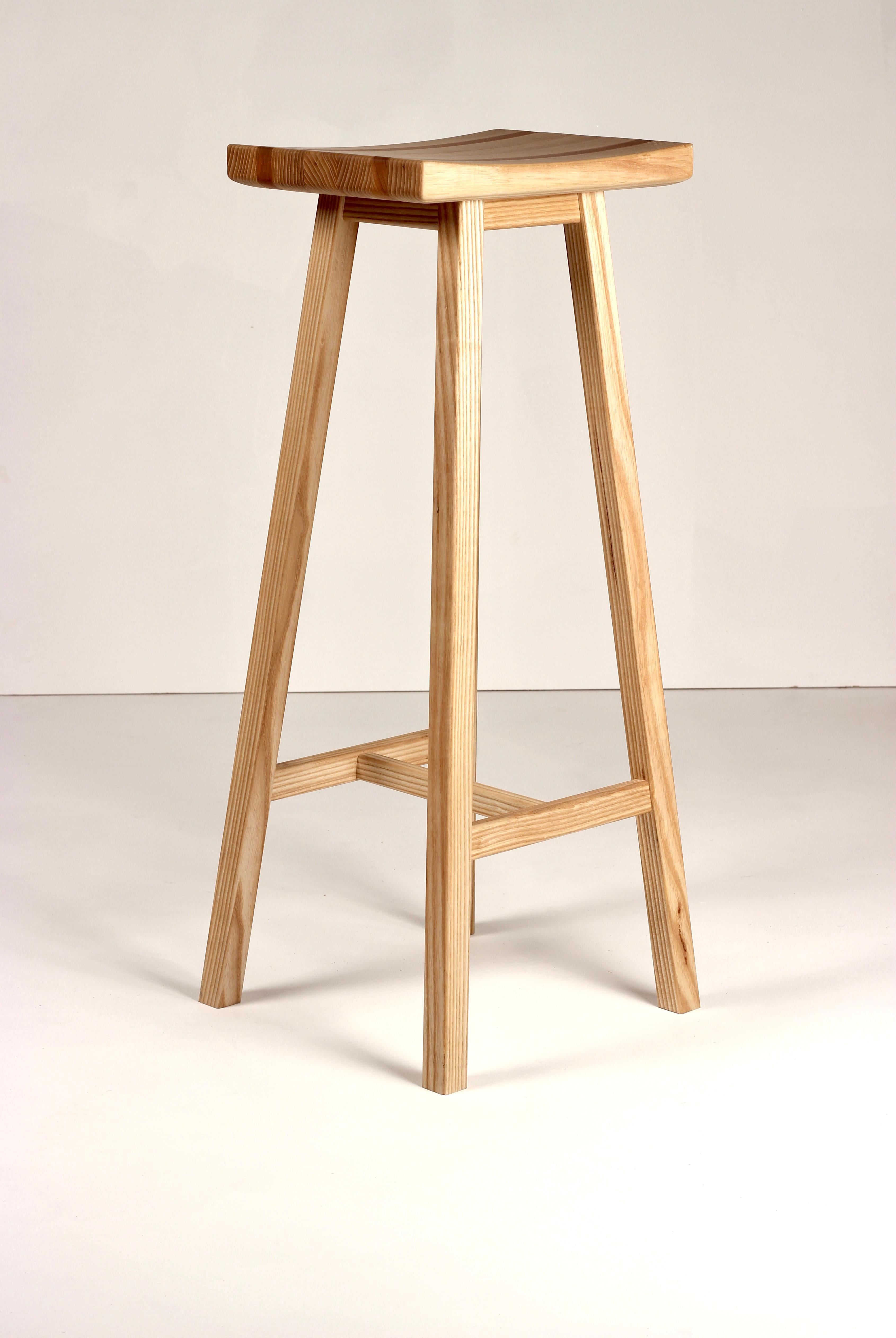Bespoke Yama Stool:Scandinavian & Japanese Design with English Craftsmanship For Sale 5
