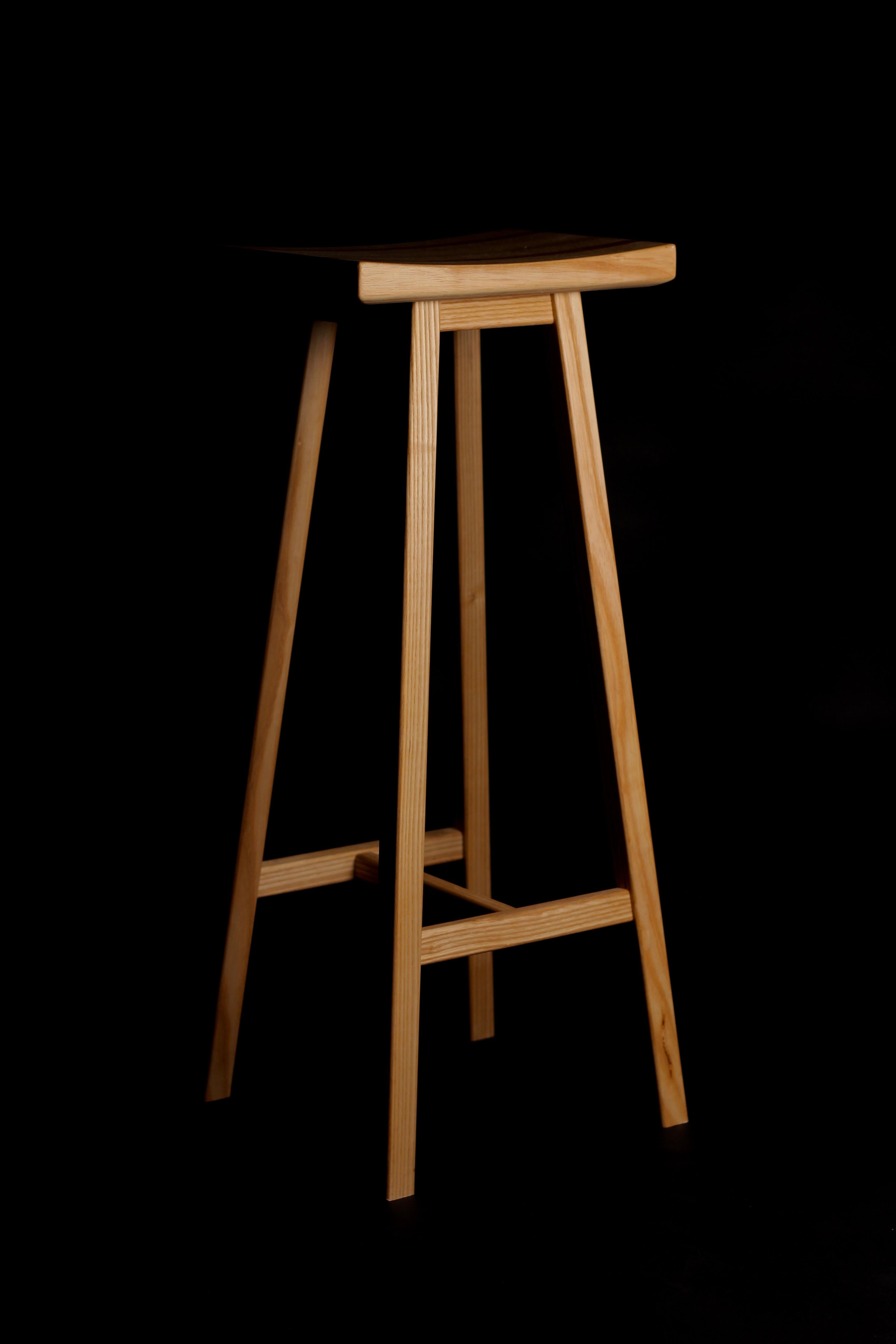Bespoke Yama Stool:Scandinavian & Japanese Design with English Craftsmanship For Sale 11