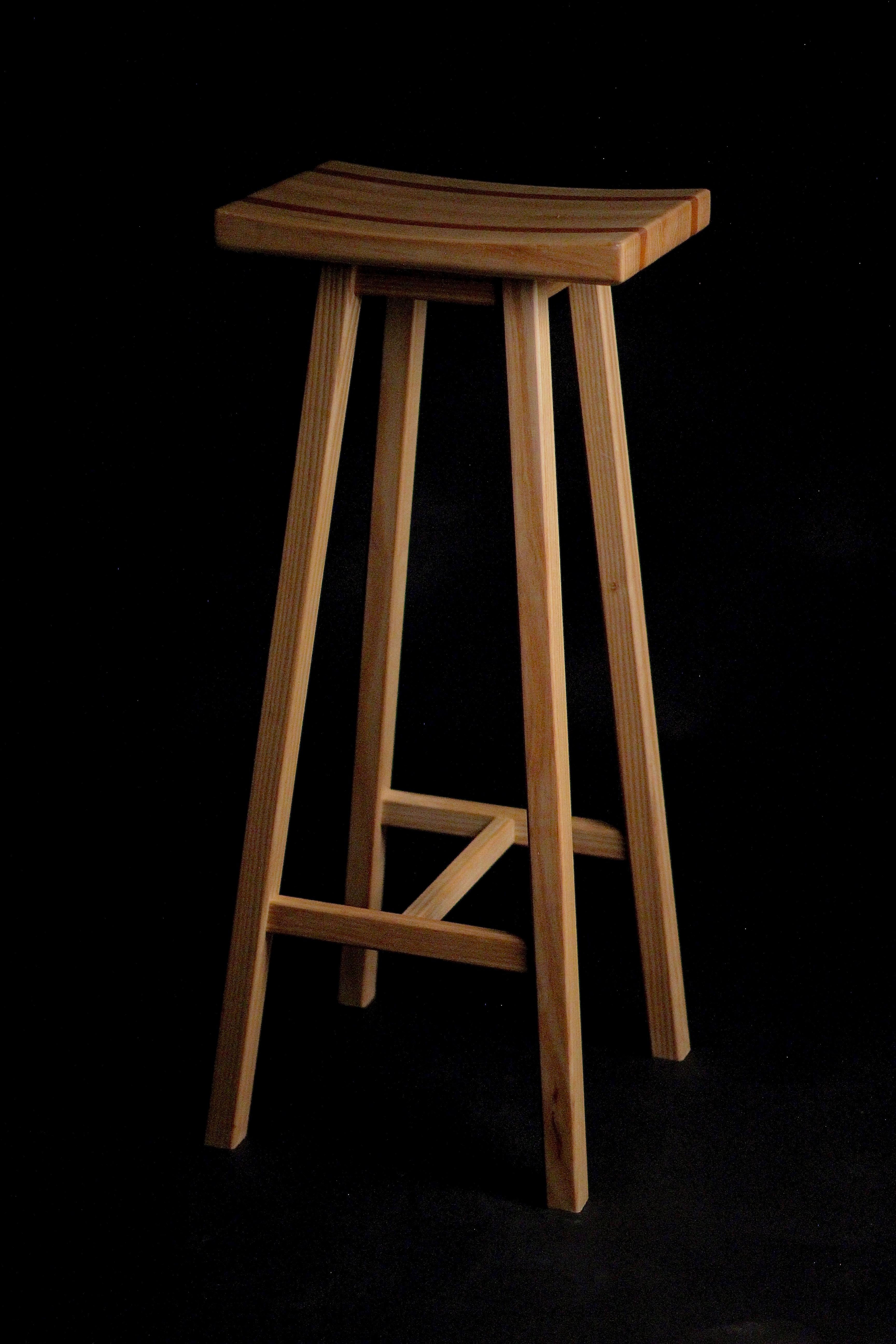 Contemporary Bespoke Yama Stool:Scandinavian & Japanese Design with English Craftsmanship For Sale