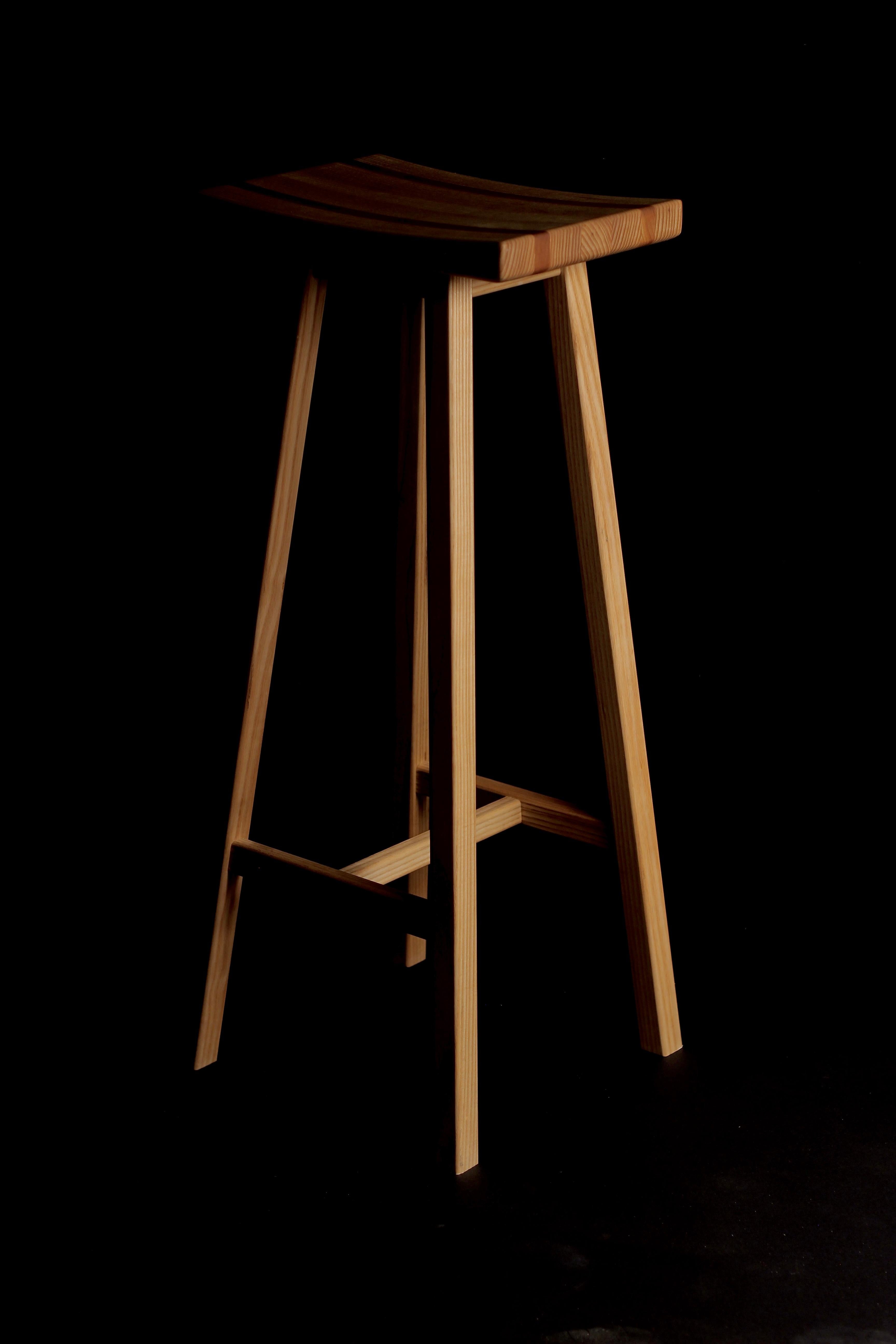 Bespoke Yama Stool:Scandinavian & Japanese Design with English Craftsmanship For Sale 1