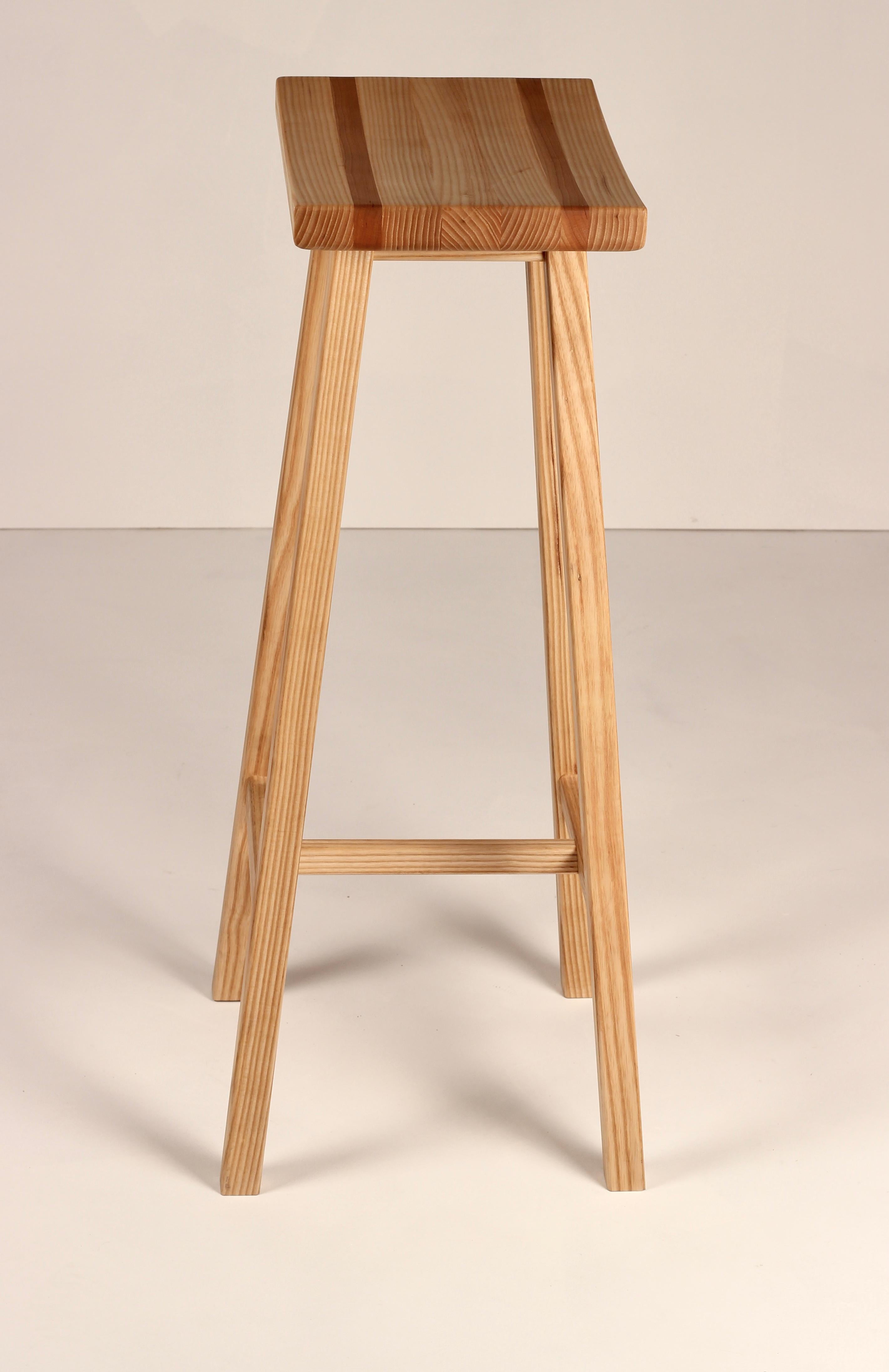 Bespoke Yama Stool:Scandinavian & Japanese Design with English Craftsmanship For Sale 2