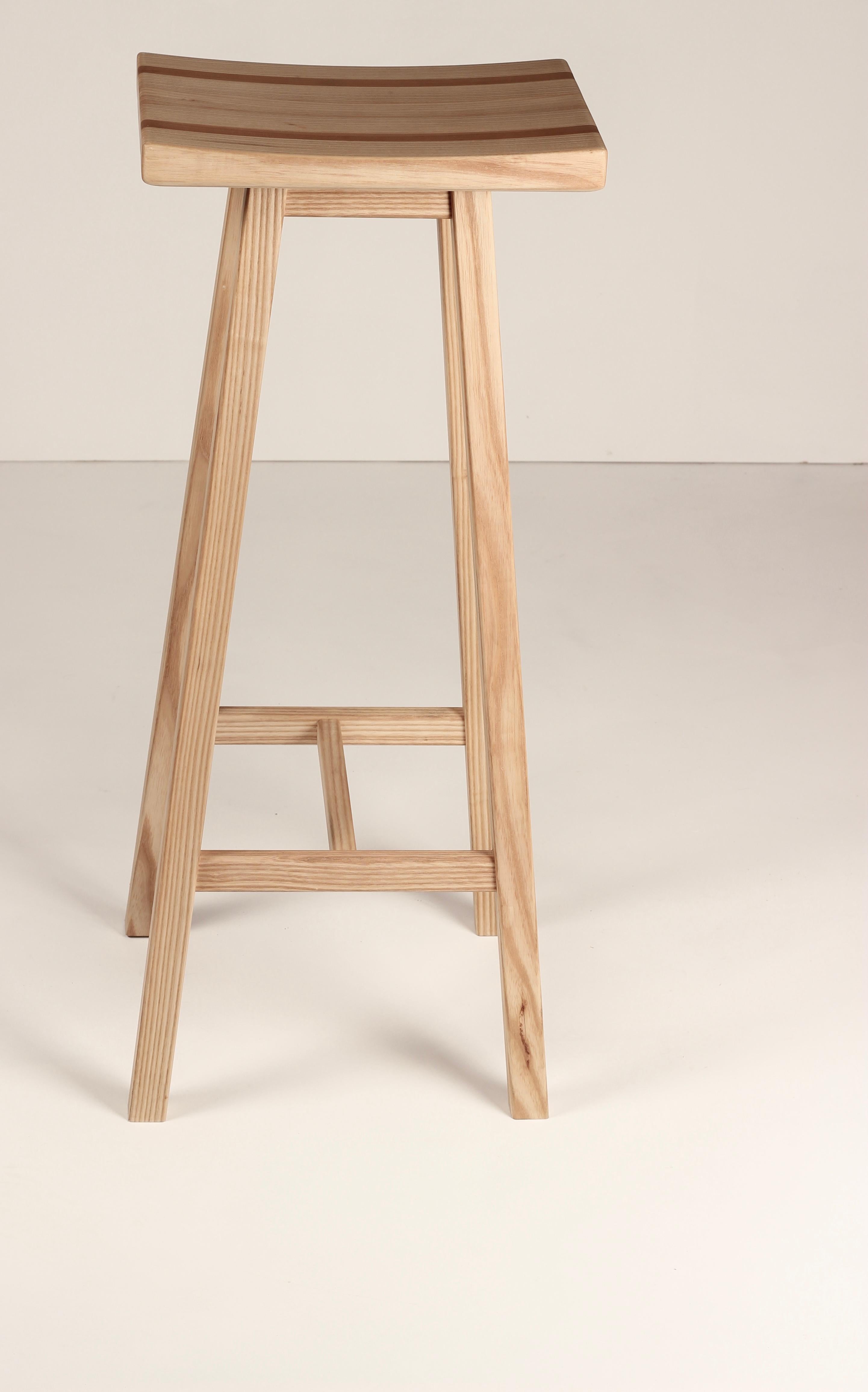 Bespoke Yama Stool:Scandinavian & Japanese Design with English Craftsmanship For Sale 3