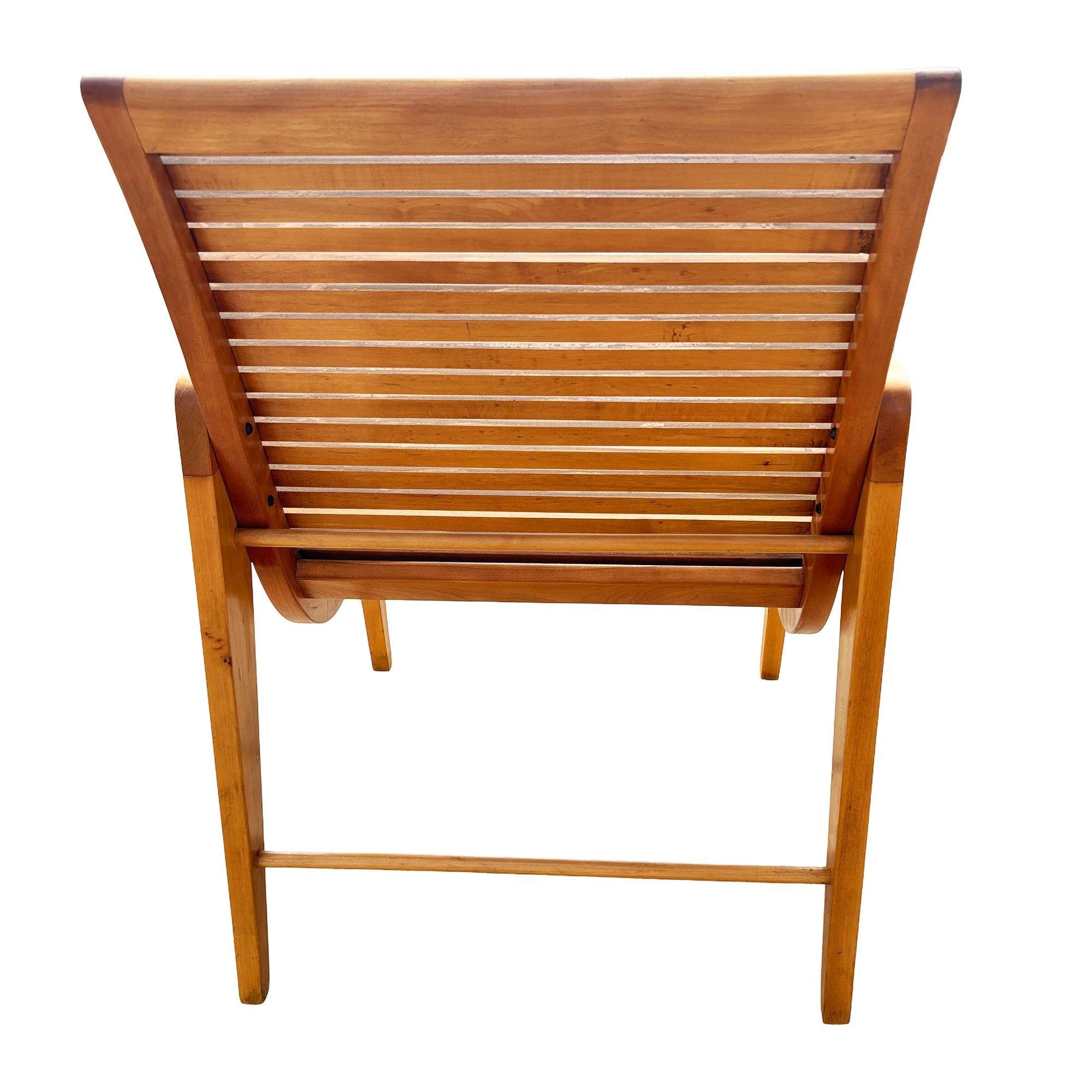 Bespooke Sillón Escandinavo Moderno de Lamas de Madera 