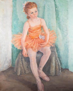 Bess Defries-Brady - Huile du début du 20e siècle, Jeune ballerine