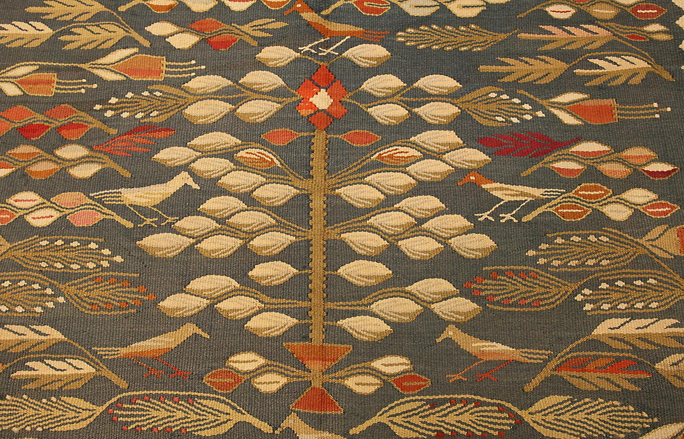 Ukrainian Bessarabian Kilim Floral Design For Sale