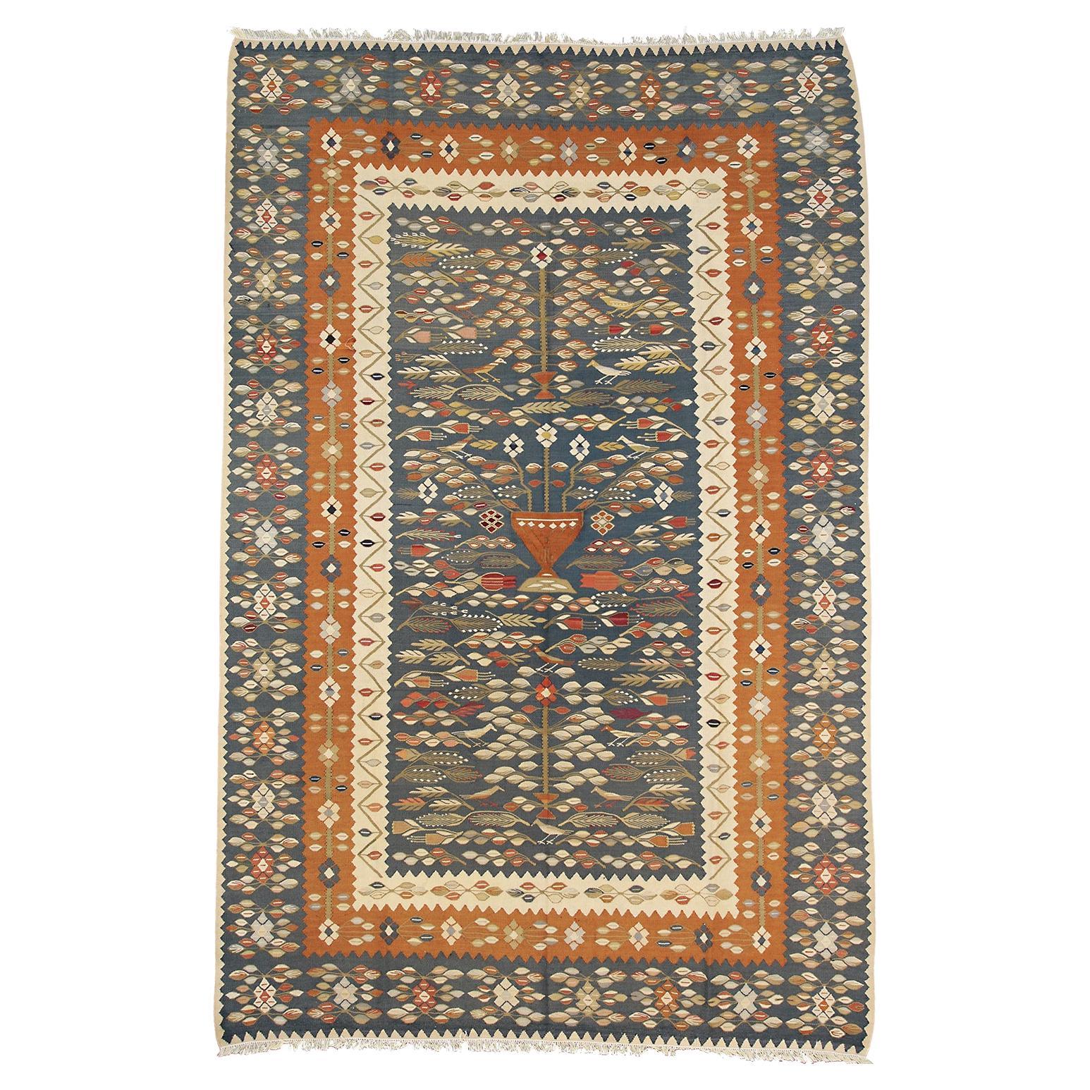 Bessarabian Kilim Floral Design