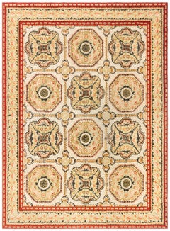 Bessarabian Modern Octagonal Medallion Flatweave Rug "Helios"