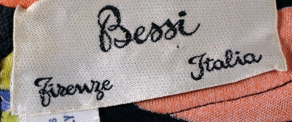 Bessi Silk Jersey Full Skirted Dress For Sale 1
