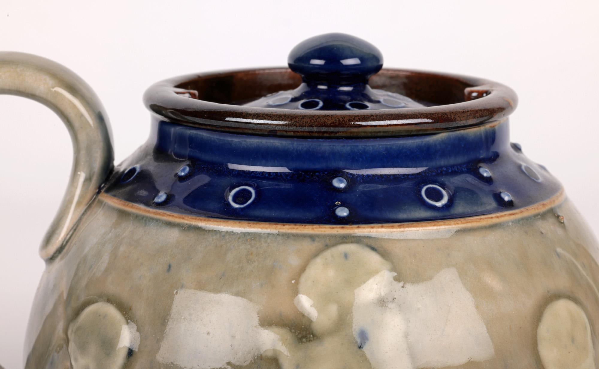 Bessie Newbery Doulton Lambeth Stoneware Babies Teapot For Sale 5