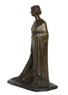 Mujer de pie, escultura de bronce de Bessie Potter Vonnoh 1911