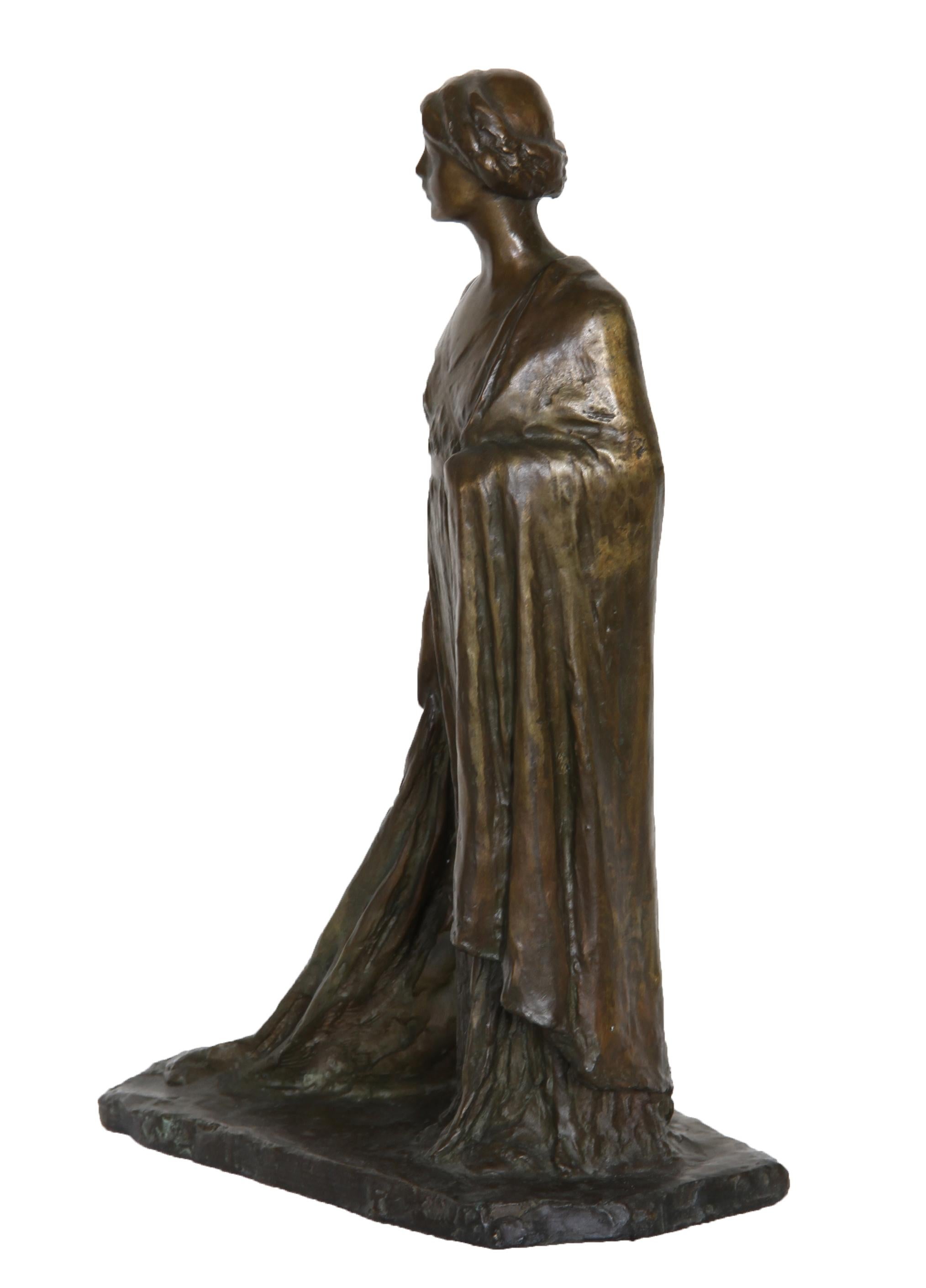 Femme debout, sculpture en bronze de Bessie Potter Vonnoh 1911 en vente 1