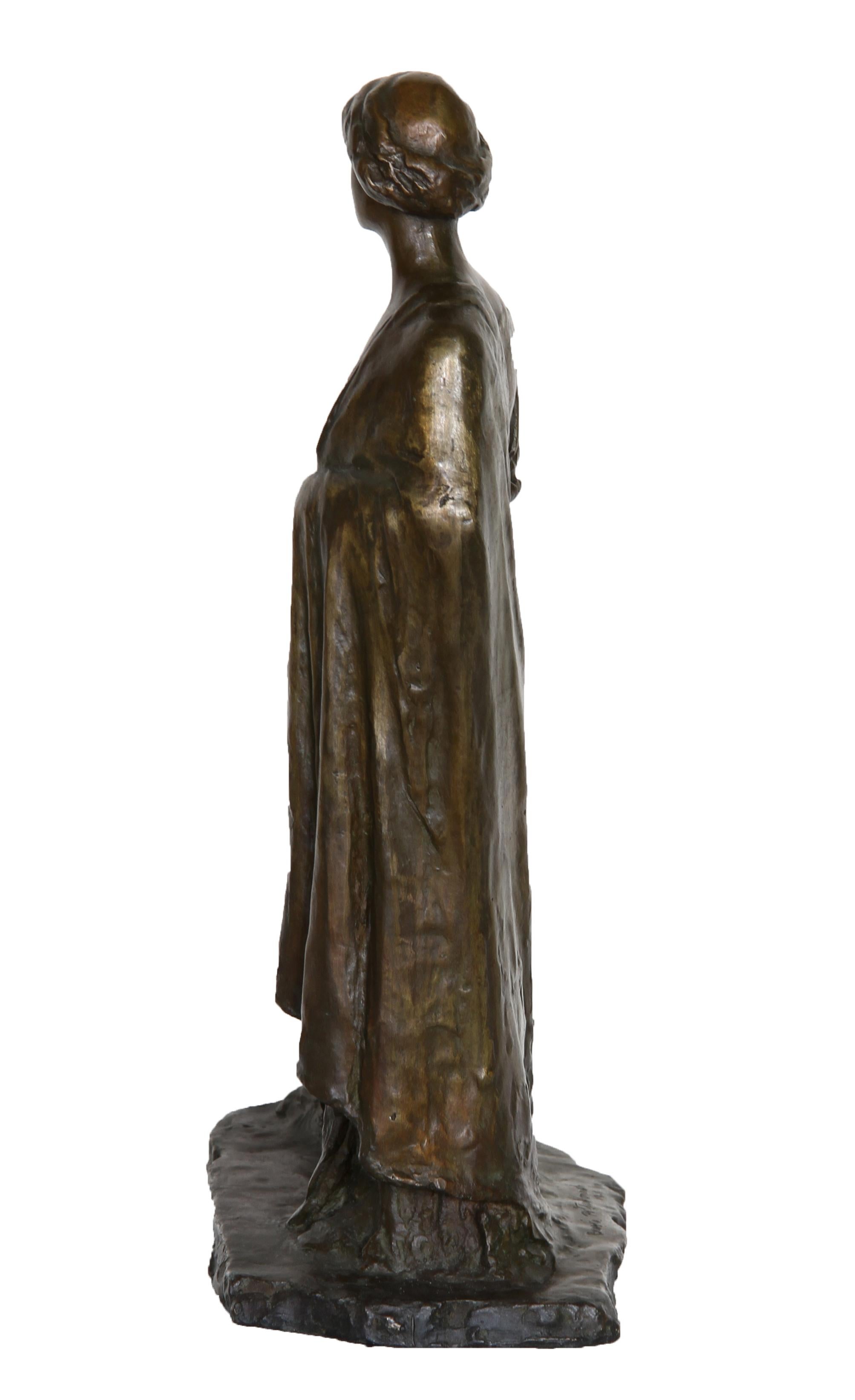 Standing Woman, Bronze Sculpture by Bessie Potter Vonnoh 1911 For Sale 2