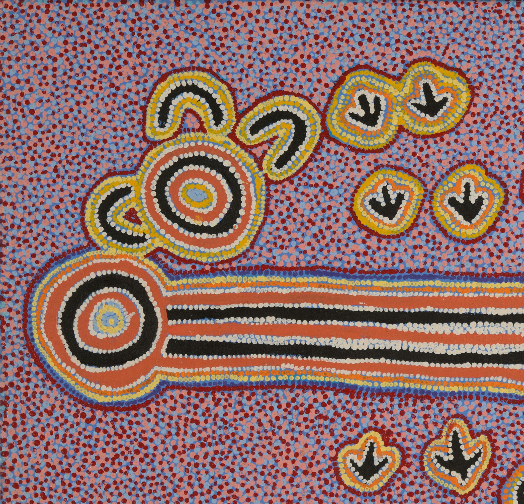 Aboriginal Painting by Bessie Sims Nakamarra For Sale 1