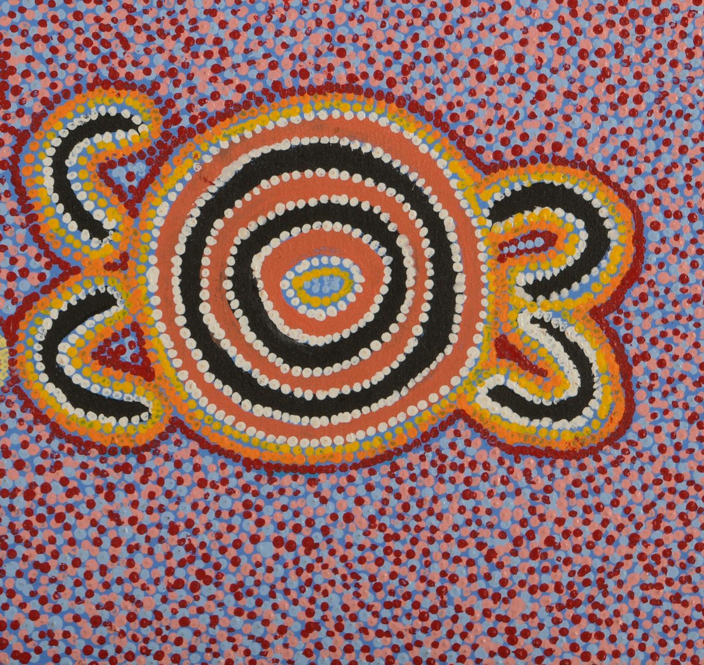 Aboriginal Painting by Bessie Sims Nakamarra For Sale 7