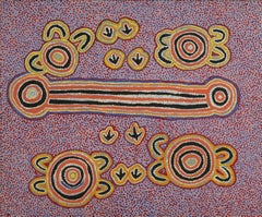 Peinture aborigène de Bessie Sims Nakamarra