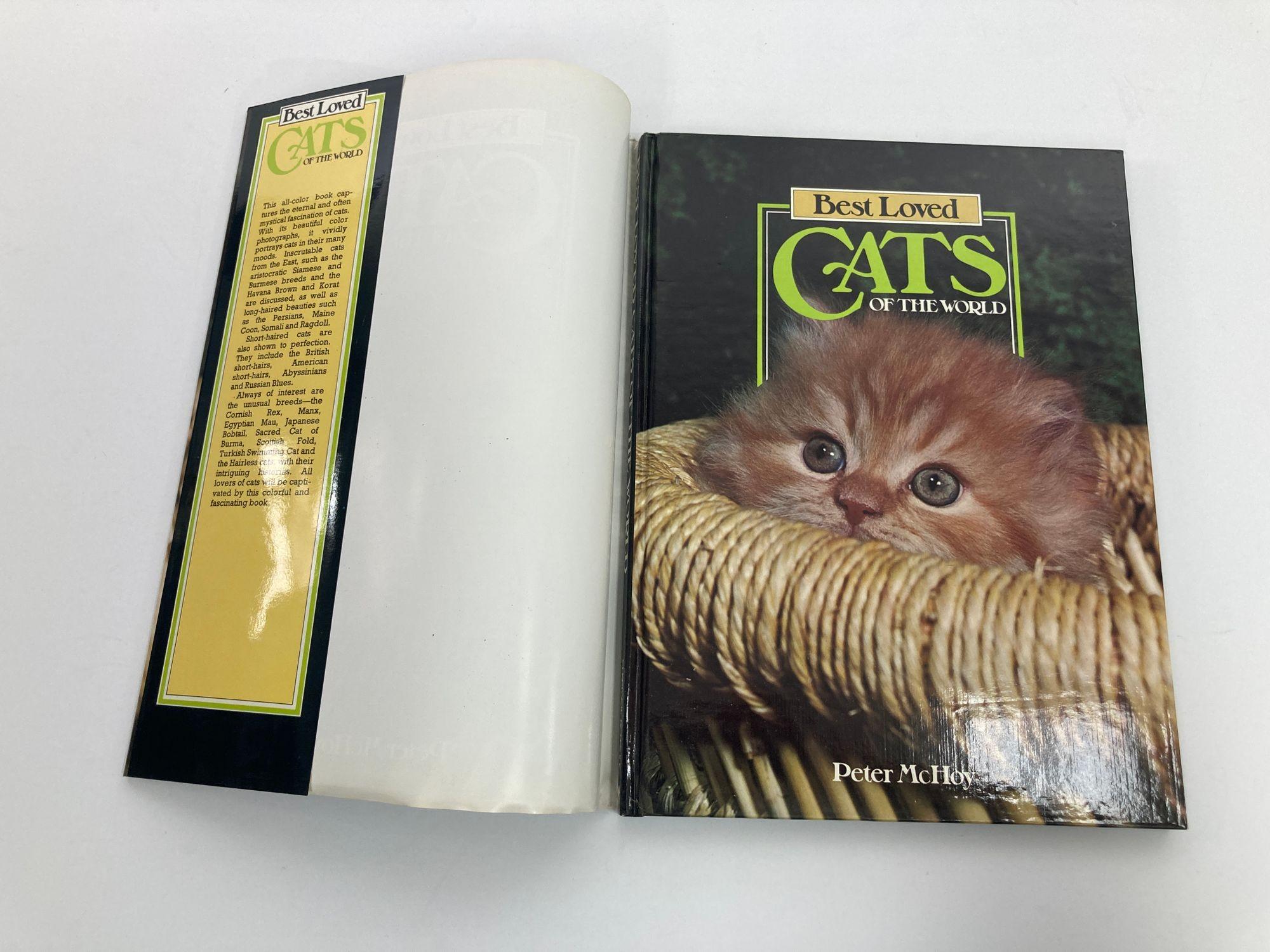 Late 20th Century Best Loved Cats of the World Hardcover Book by Peter McHoy For Sale