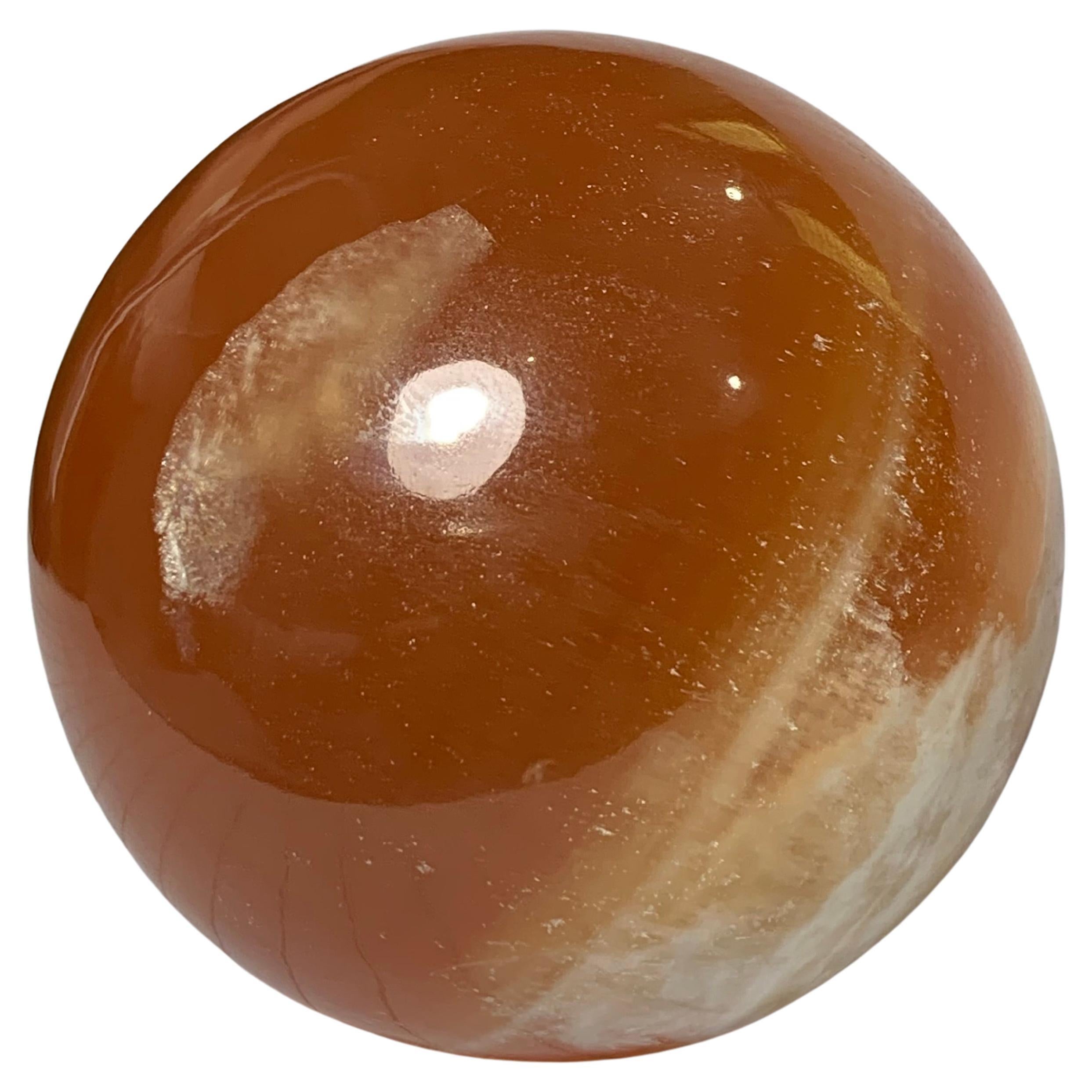 Esfera de Calcita Miel Roja de 548 gramos de la mejor calidad