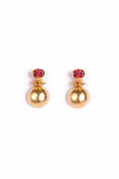 Best Seller Aluna Earrings in Silk, Vermeil & Zircons by Katerina Makriyianni