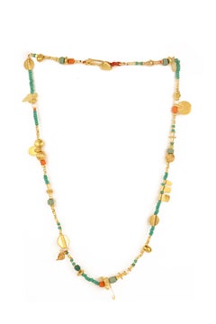Best Seller Amara Necklace in 24k Vermeil Gold & Pearls by Katerina Makriyianni