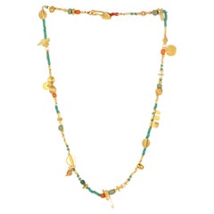 Best Seller Amara Necklace in 24k Vermeil Gold & Pearls by Katerina Makriyianni