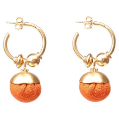 Best Seller Anatoli Earrings in Silk & 24k Vermeil Gold by Katerina Makriyianni