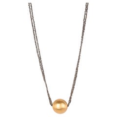 Best Seller Astria Necklace in 24k Vermeil & Hematite by Katerina Makriyianni