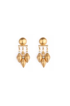 Best Seller Cairo Chandeliers in Vermeil & African Glass by Katerina Makriyianni