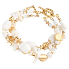 Best Seller Ester Bracelet, 24k Vermeil & African Glass by Katerina Makriyianni