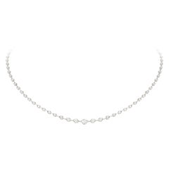 Best Seller Graduation Style Diamant-Halskette 18k Weißgold für Sie