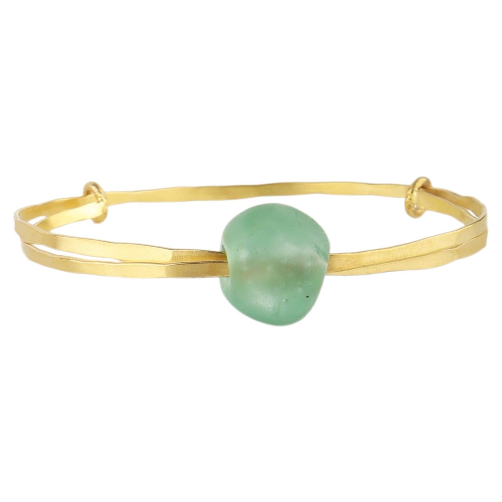 Best Seller Kito Bracelet in 24k Vermeil & African Glass by Katerina Makriyianni