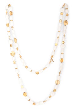 Best Seller Luma Necklace in 24k Vermeil & African Glass by Katerina Makriyianni