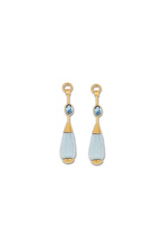 Best Seller Lume Earrings in Silk, Vermeil & Zircons by Katerina Makriyianni